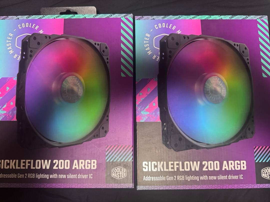 SickleFlow 200 ARGB ケースファン 2個セット 200mm