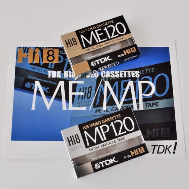 TDK Hi8ビデオカセットテープ ME120/60 MP120/60　4巻