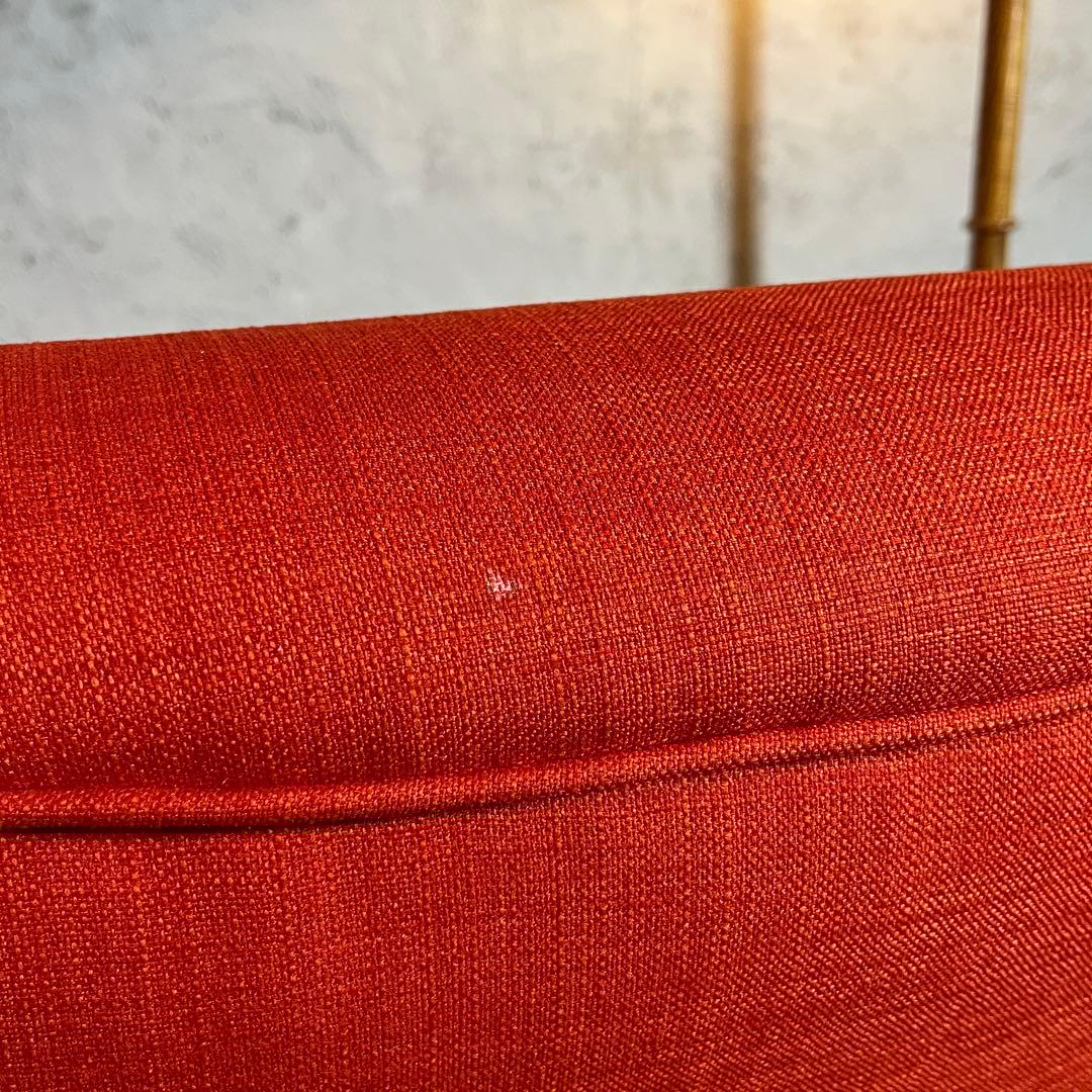 IKEA ストランモン 一人掛けソファ＆オットマンセット（オレンジ）