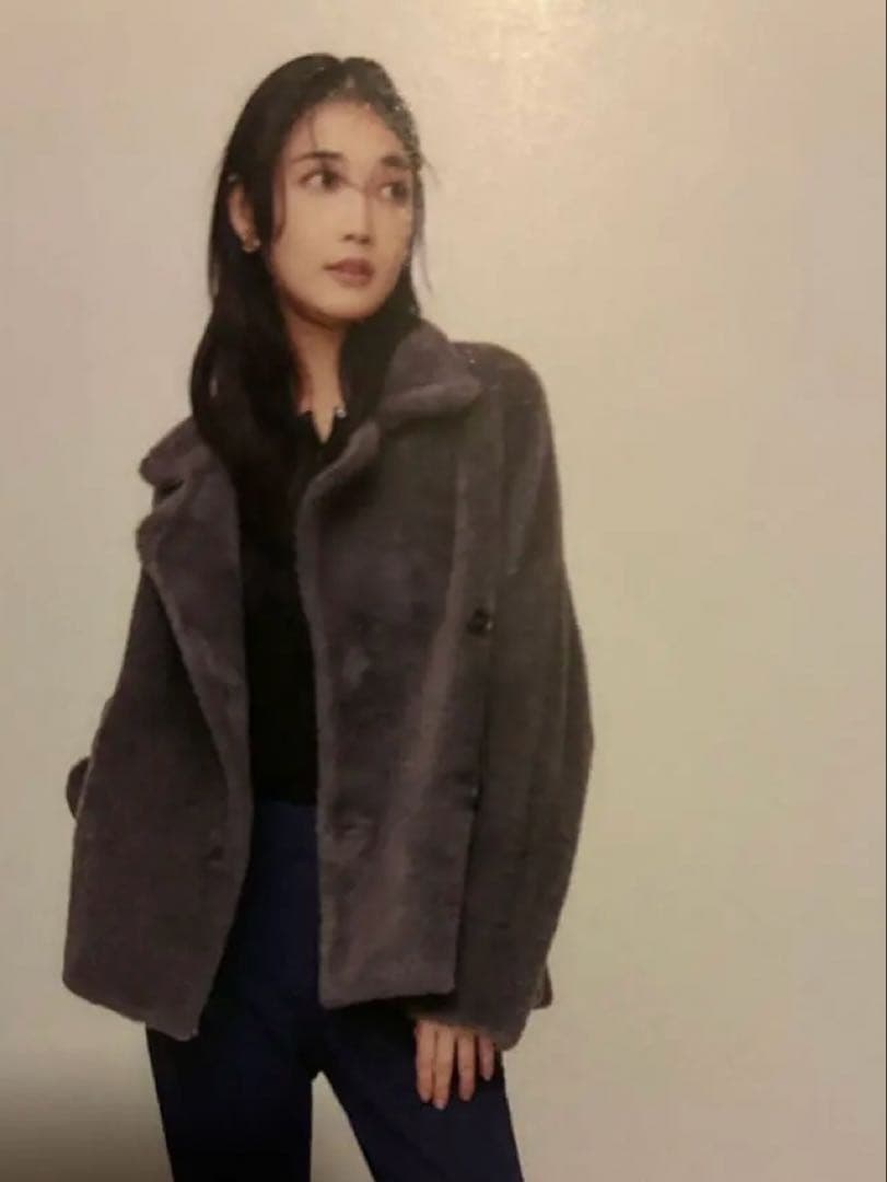 PLST フェザーヤーンニットコートsサイズ