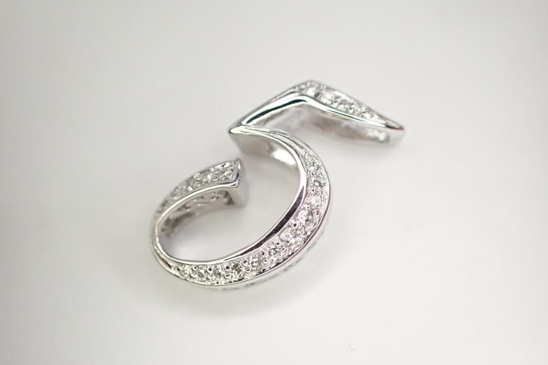 26/美品 ノンブル ゆきざき ユキザキ K18WG ダイヤ ペンダントトップ