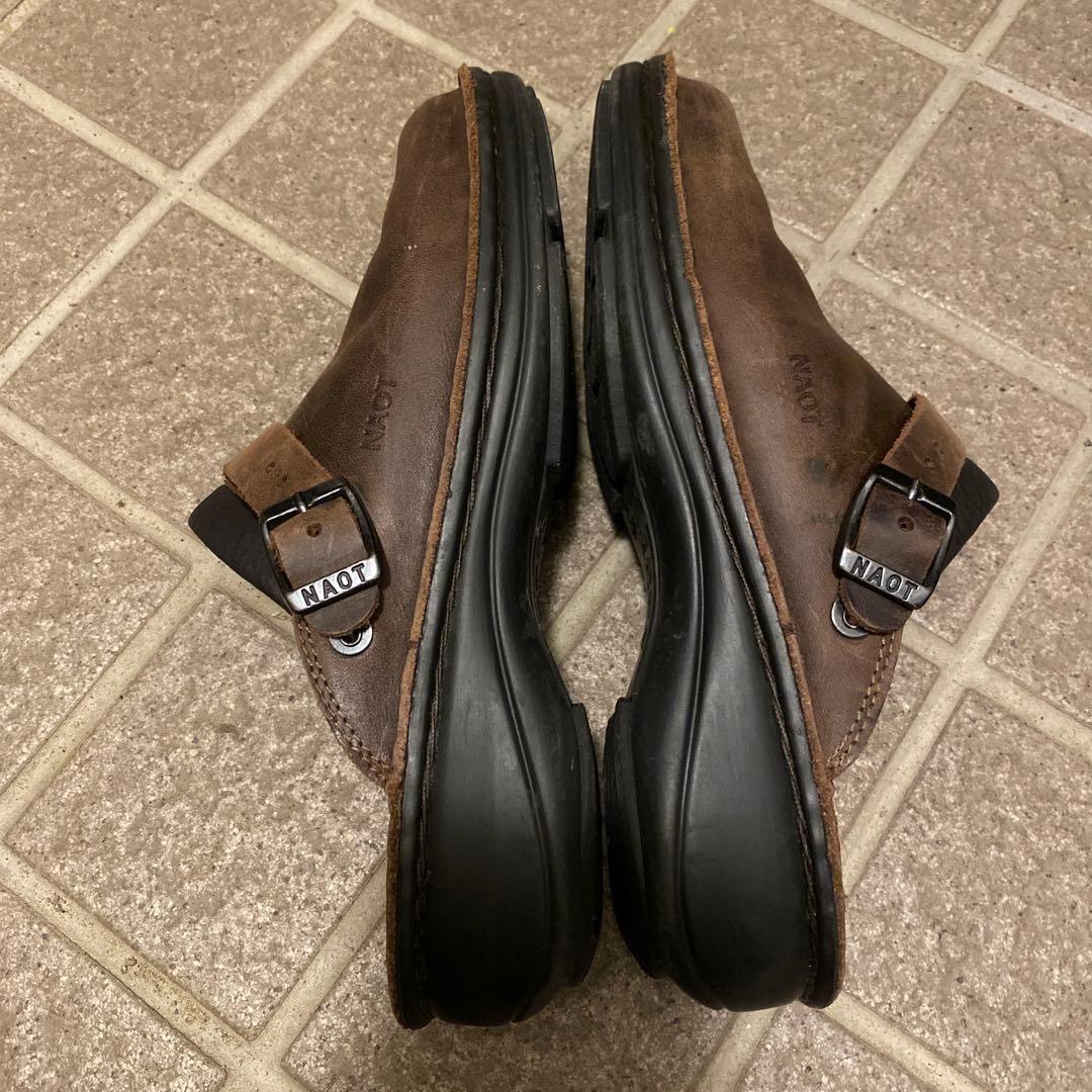 お値下げ　NAOTナオト　アイリス　スリッポンレザーサンダル39