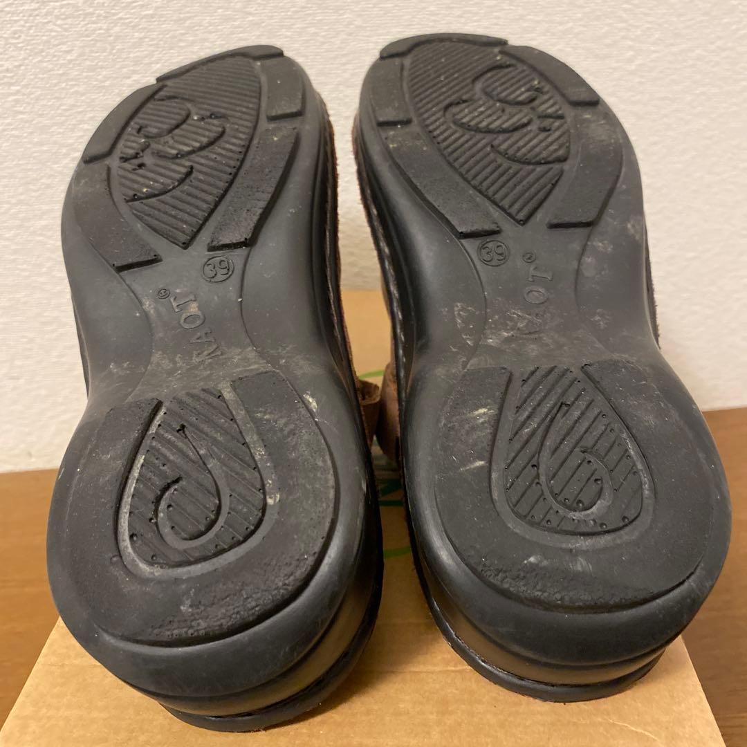 お値下げ　NAOTナオト　アイリス　スリッポンレザーサンダル39