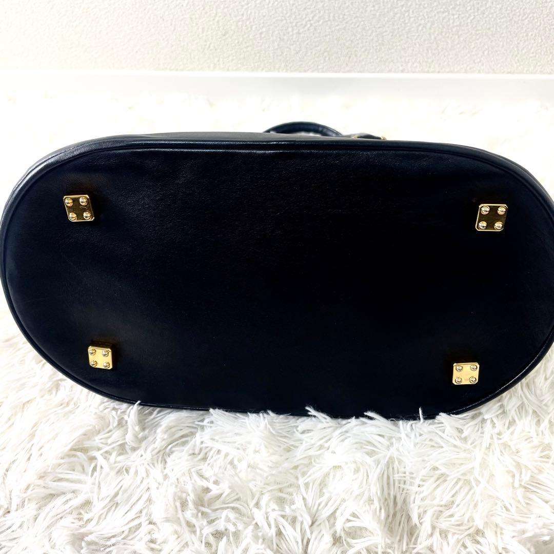 ロエベ　LOEWE アナグラム　ハンドバッグ　レザー　ブラック　黒　手提げ