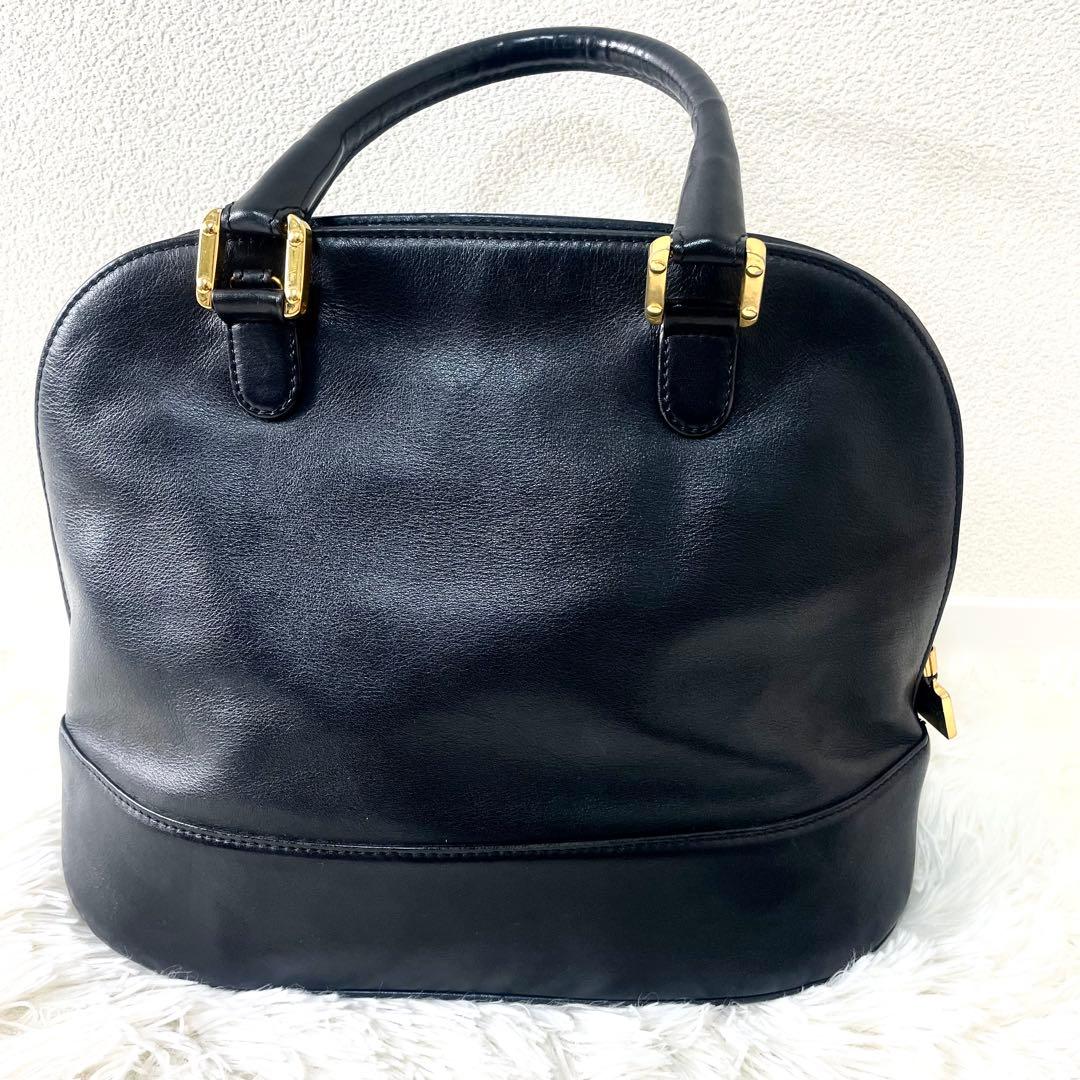 ロエベ　LOEWE アナグラム　ハンドバッグ　レザー　ブラック　黒　手提げ