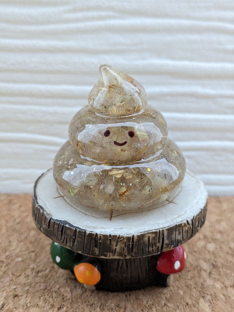 【容音】アンバー✕シトリンのうんこちゃん形オルゴナイト☆他３点