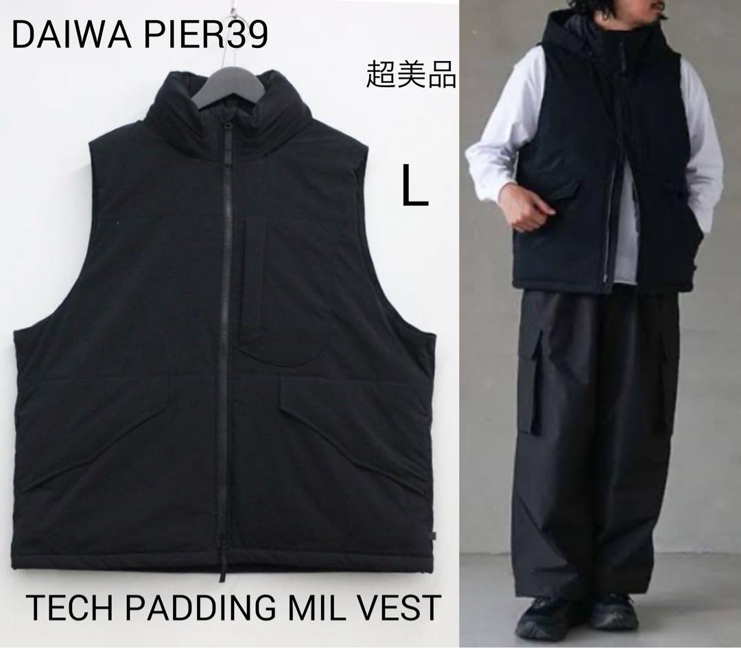超美品 DAIWA PIER39 TECH PADDING MIL VEST L