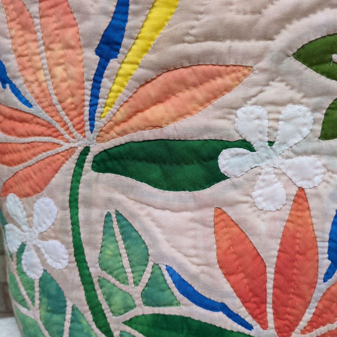 バードオブパラダイス（極楽鳥花）のハワイアンキルトバッグ　ハンドメイド