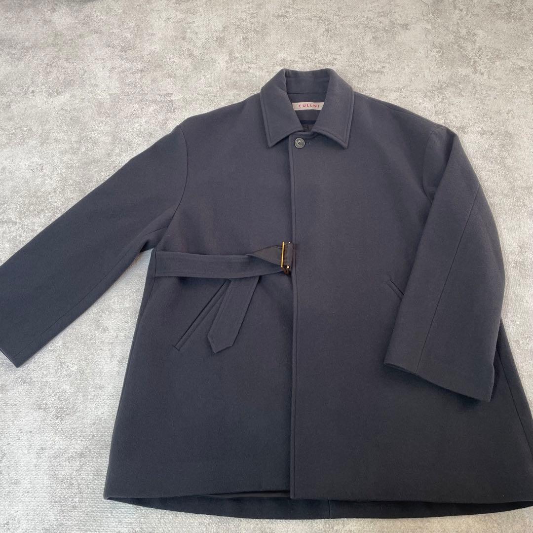美品　CULLNI グレー コート ベルト付き