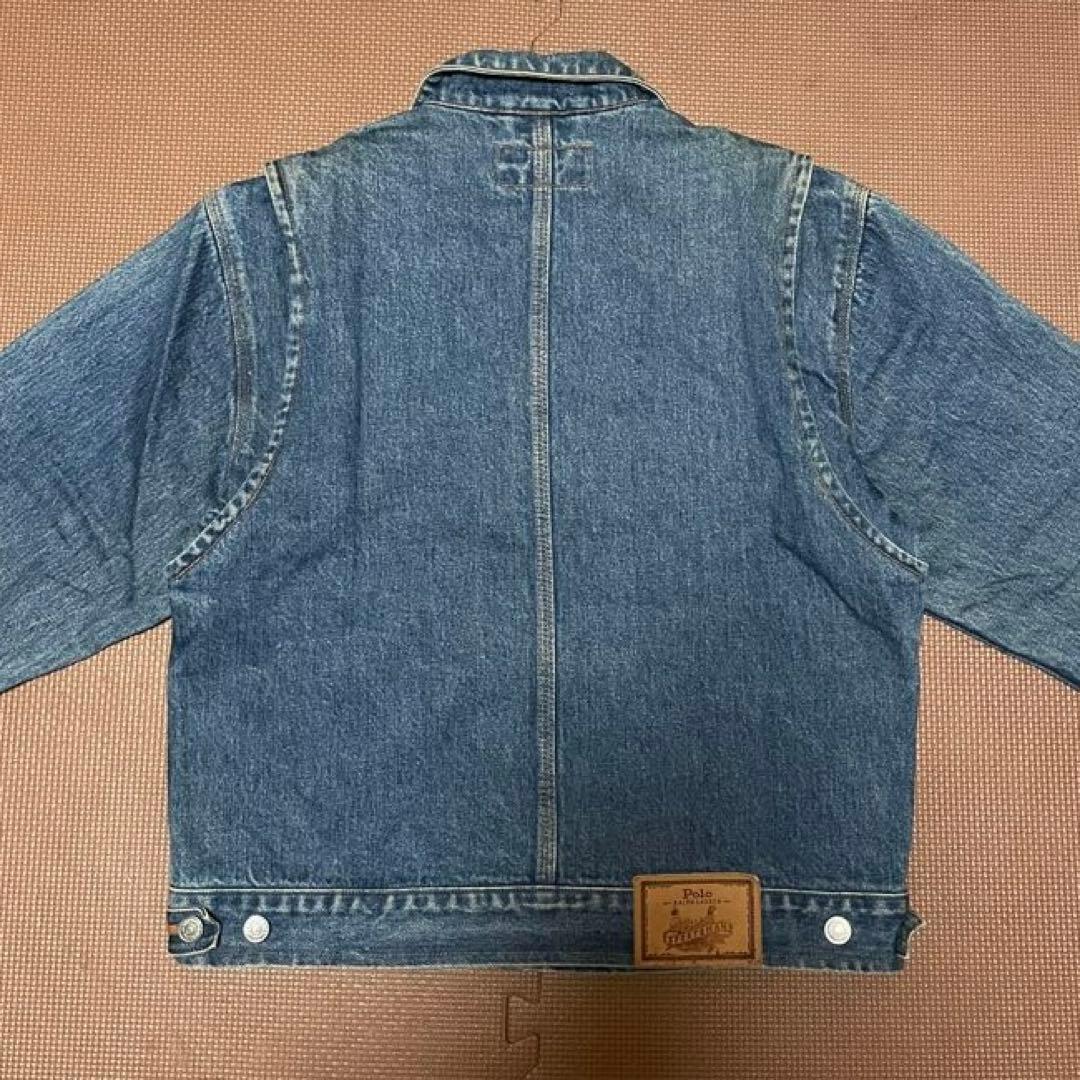 ポロ ラルフローレン ビンテージ 90s 白タグ デニム トラッカー ジャケット