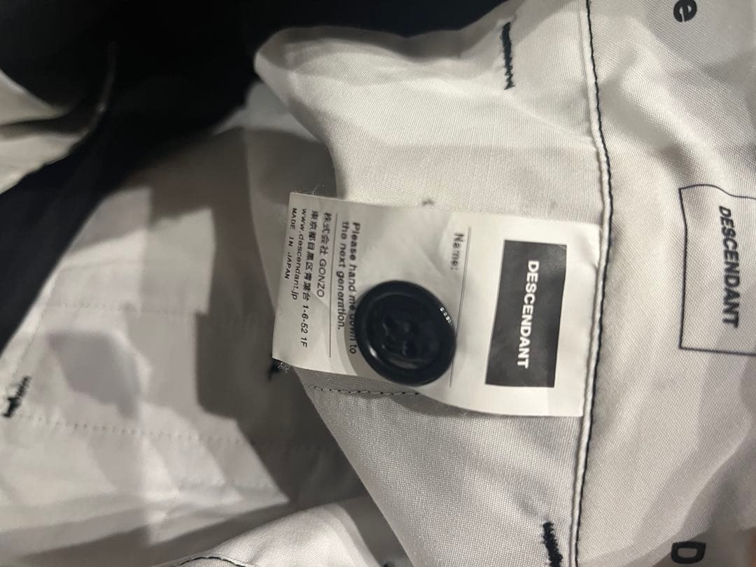 DESCENDANT 黒 チノパン