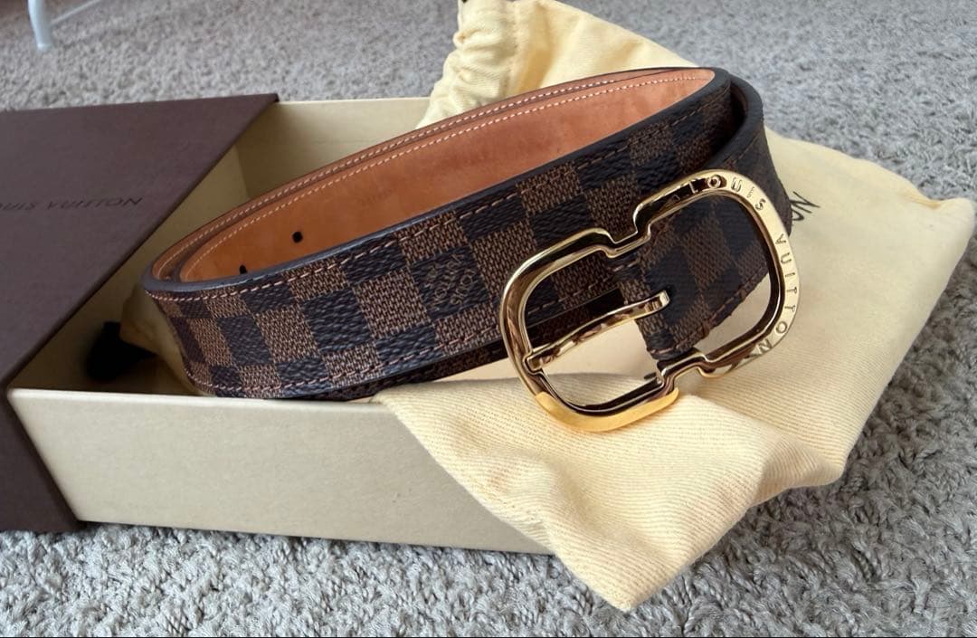 ルイヴィトン　ダミエベルト　サンチュール　新品同様　表記75