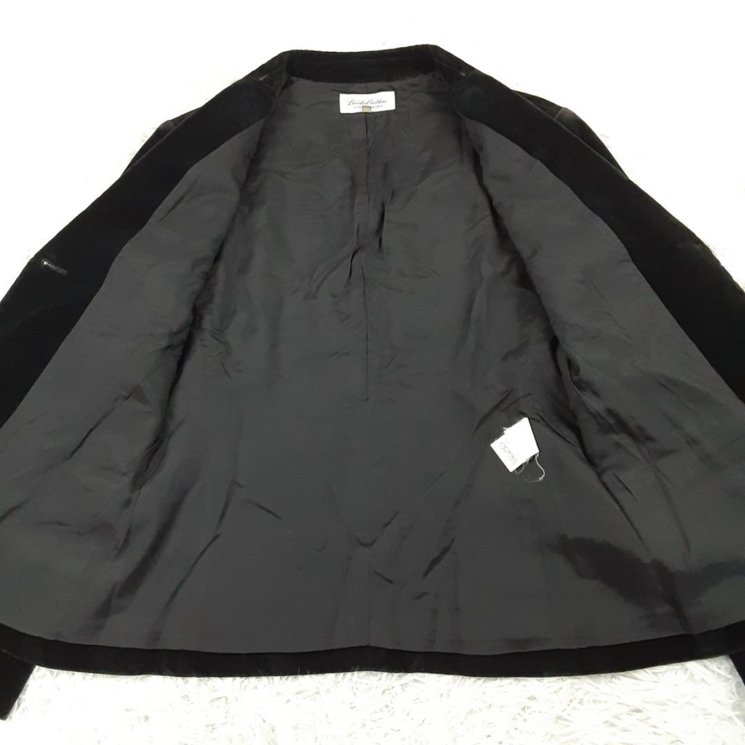 美品◎ブルックス ブラザーズ テーラードジャケット ブラック 黒 ベロア素材