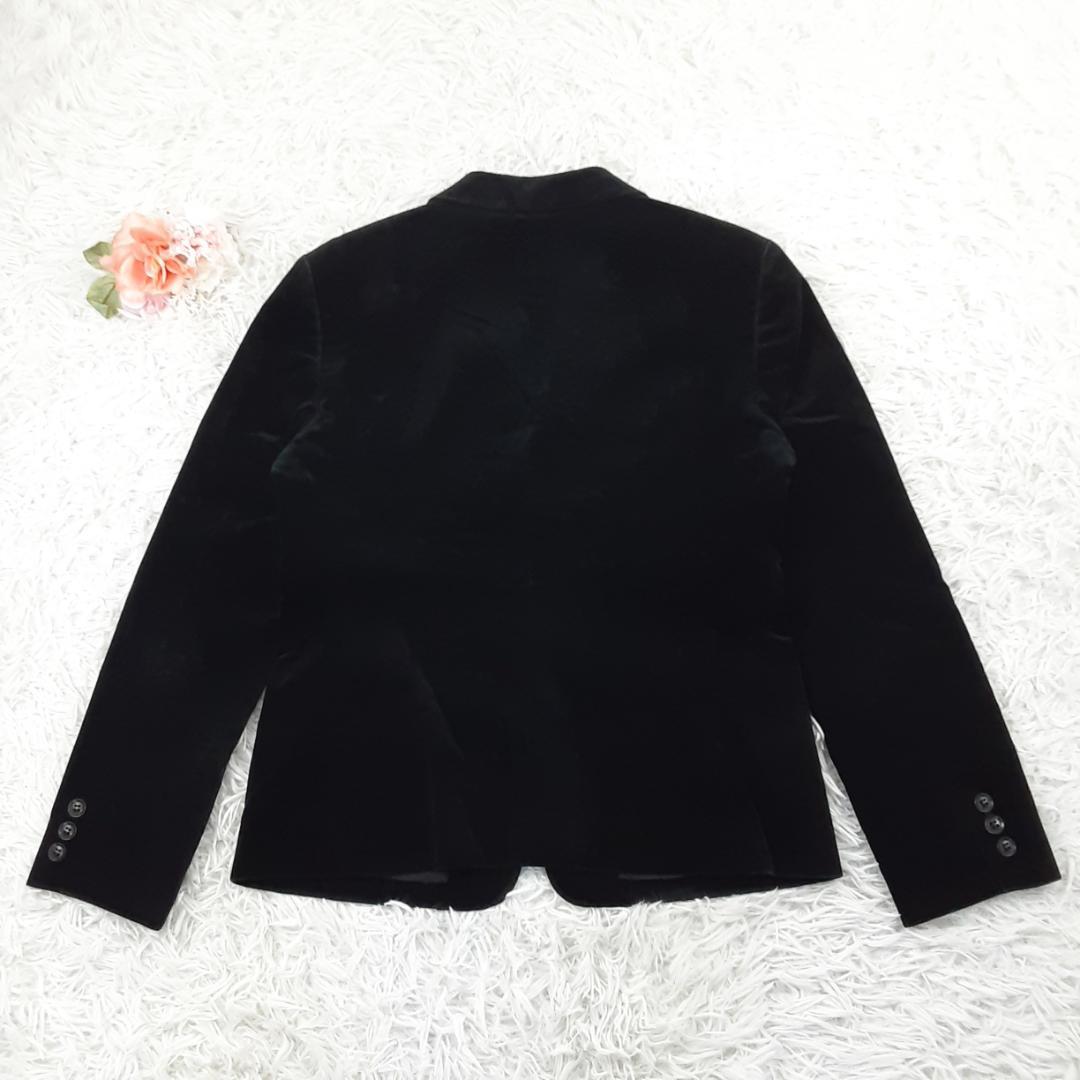 美品◎ブルックス ブラザーズ テーラードジャケット ブラック 黒 ベロア素材