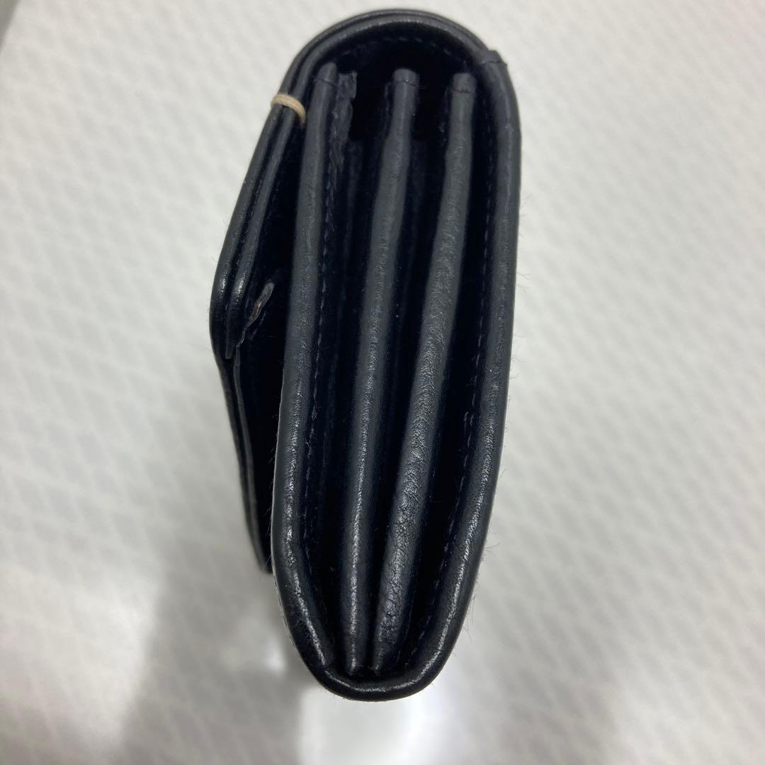 美品　ゲンテン　genten トスカ　ギャルソン　長財布　ネイビー ステッチ