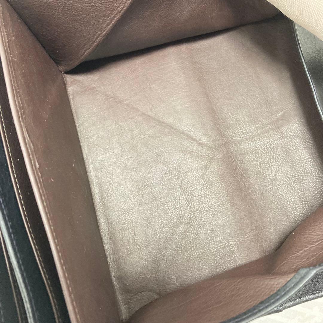 美品　ゲンテン　genten トスカ　ギャルソン　長財布　ネイビー ステッチ