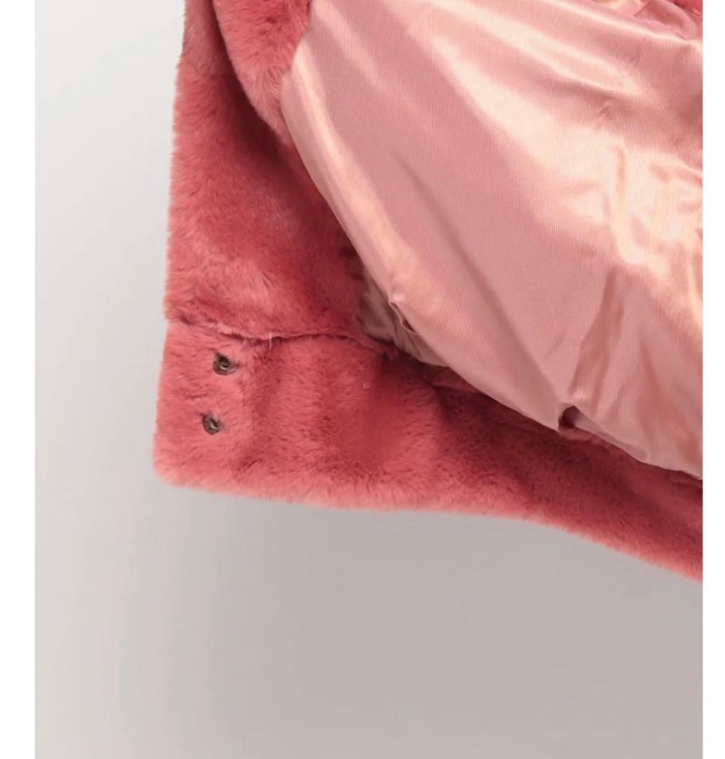 美品forte_forte 24SS フェイクファー ベスト ブルゾン