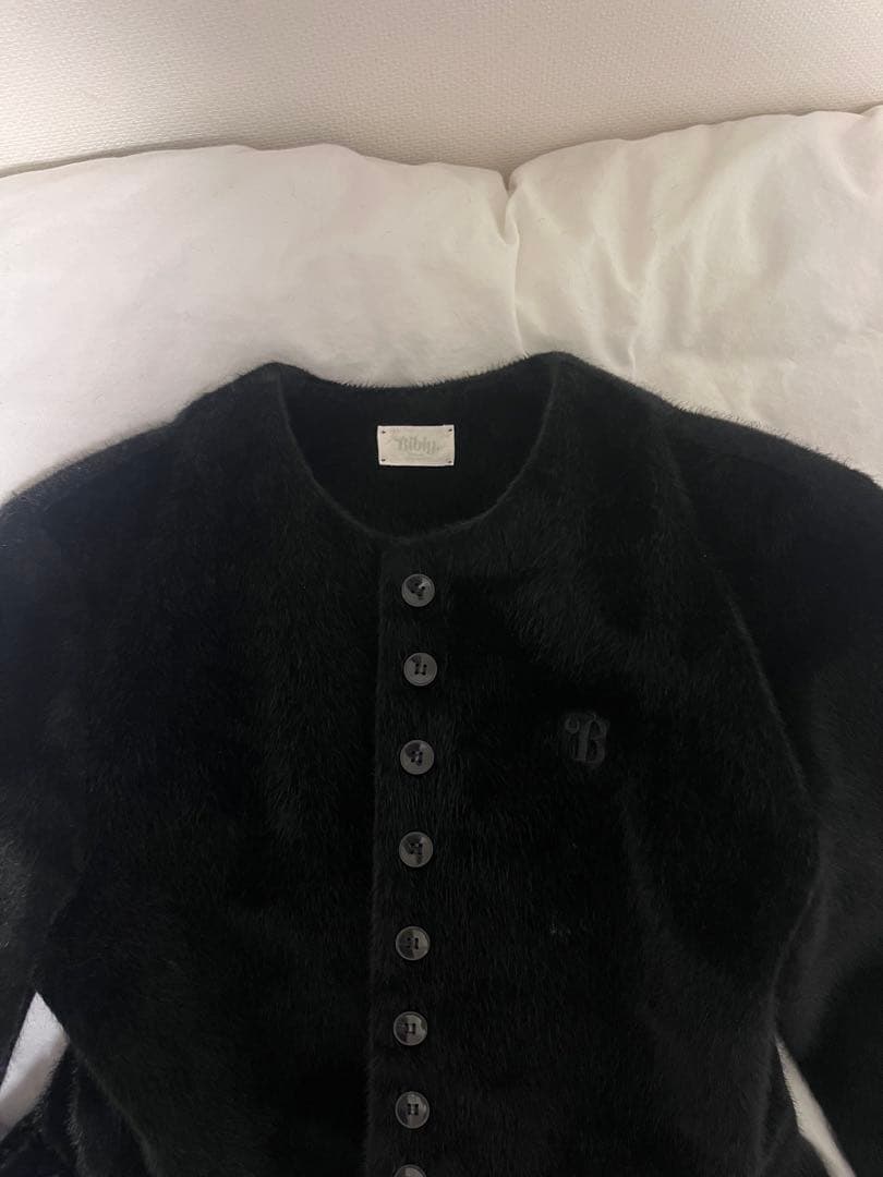 Bibiy. ペプラムカーディガン ブラック