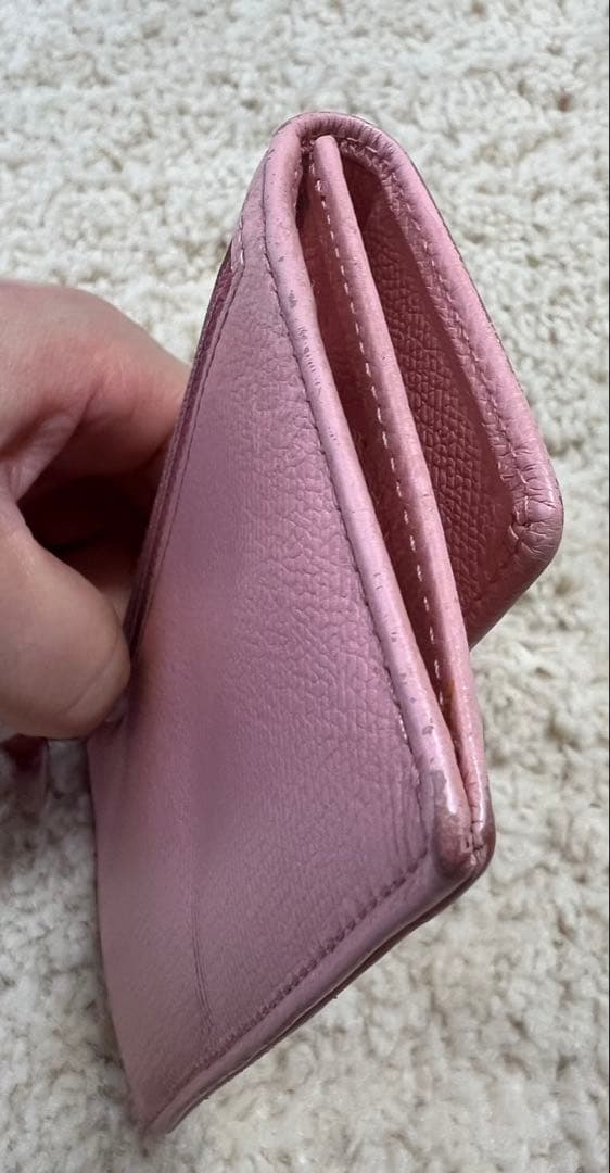 激安♡本物♡CHANEL♡ココマーク♡カードキーリングミニ財布♡ピンク