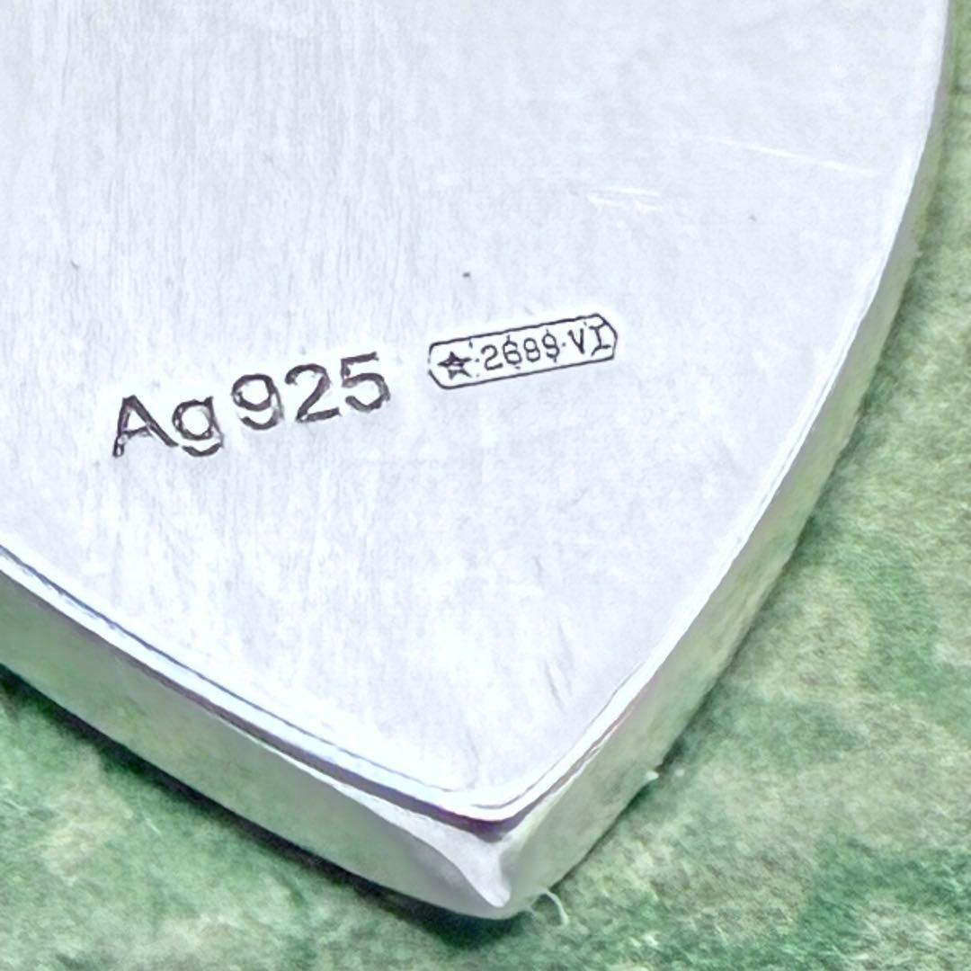 GUCCI グッチ トレードマーク ハートプレート ネックレス シルバー 袋付き