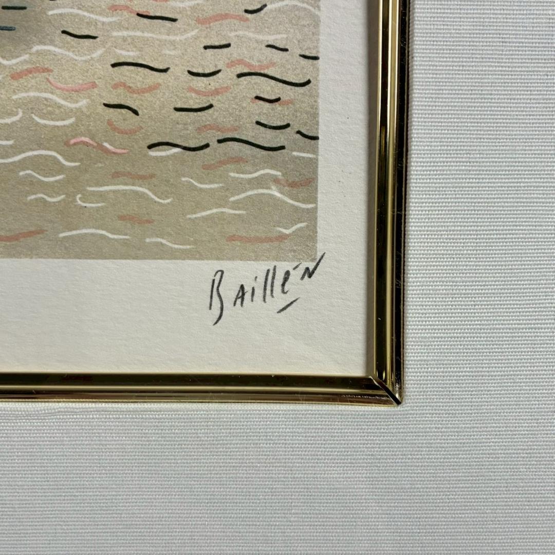 イザベル・バイレン「ベニス」リトグラフ 直筆サイン入り 額縁入り ヴェネツィア