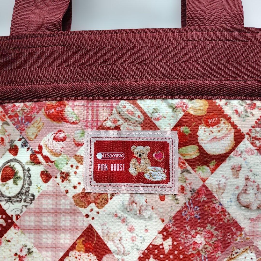 PINK HOUSE　BUCKET TOTE　ダイヤモンドパターン トートバッグ