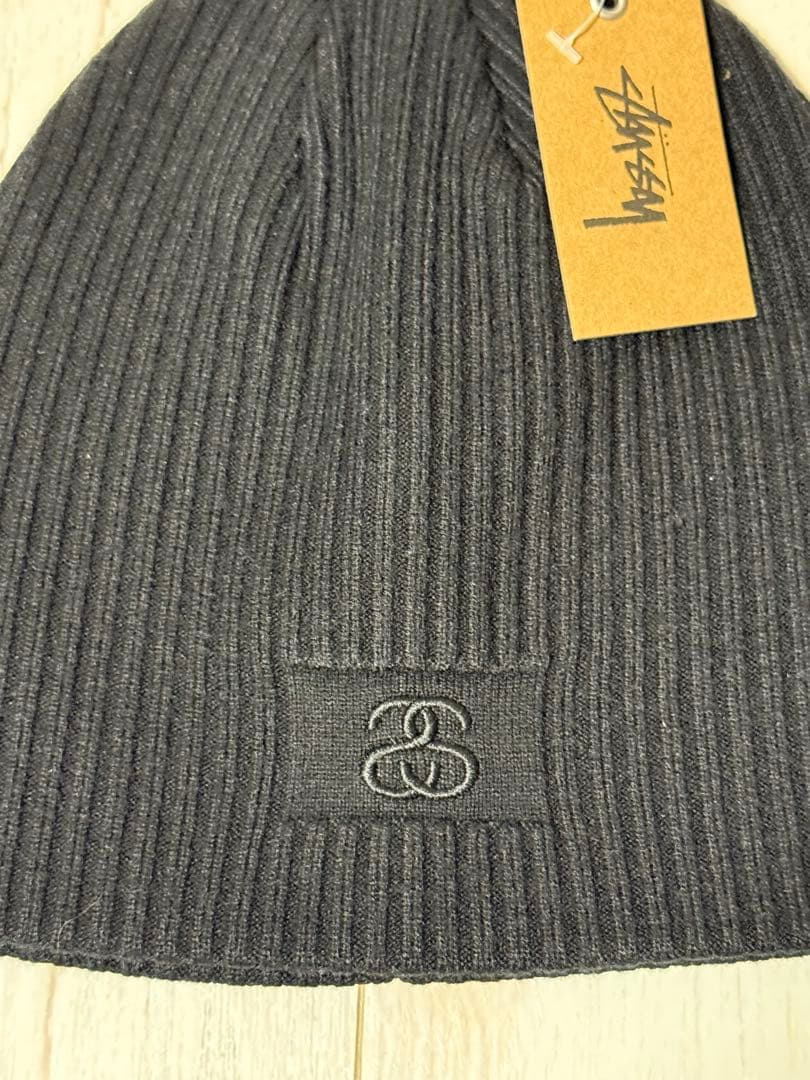 帽子 STUSSY RIB KNIT SKULLCAP SS-LINK Black