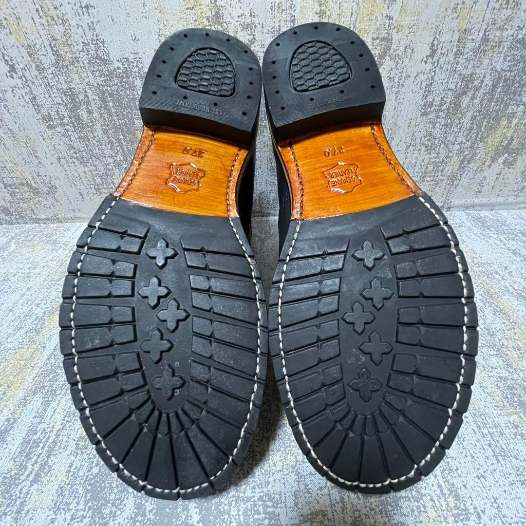 ★未使用級★ダイヤモンドストリート サイドゴアブーツ【27】レザー 本革 黒