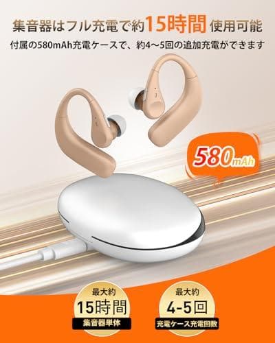 集音器 高齢者 しゅうおんき【革命的なデジタルチップ搭載！ノイズを徹底改善・8段