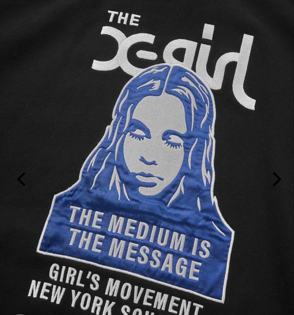 新品　X-girl FACE LOGO SWEATエックスガール　パーカー　xg