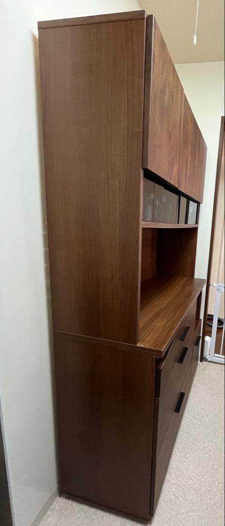 【5/19まで】ダークブラウン 食器棚　大川家具　東馬家具