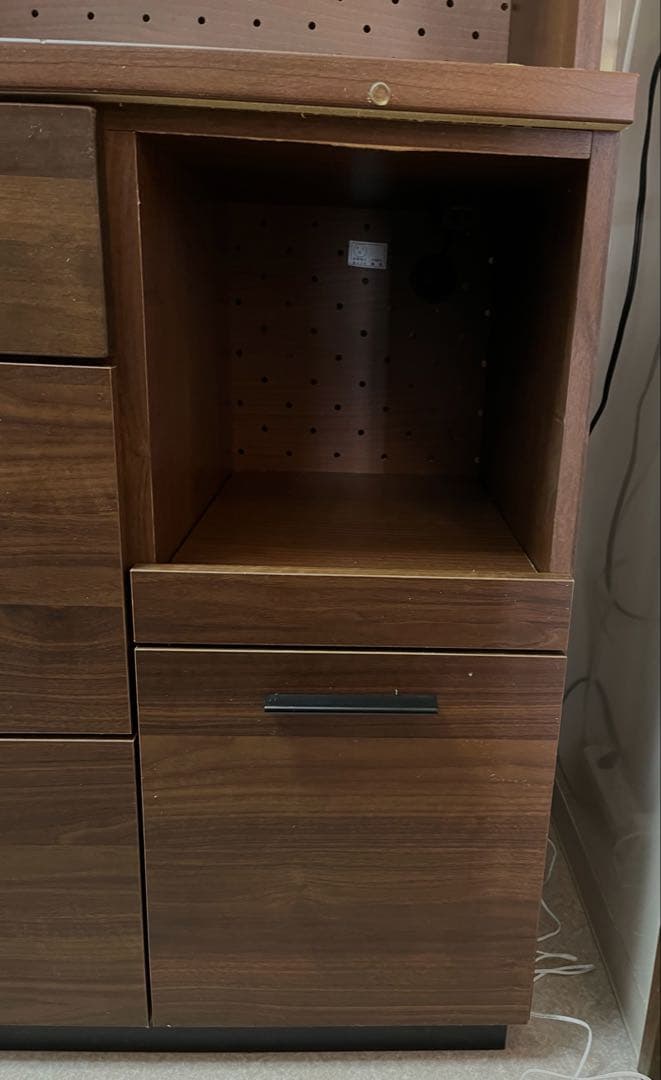 【5/19まで】ダークブラウン 食器棚　大川家具　東馬家具