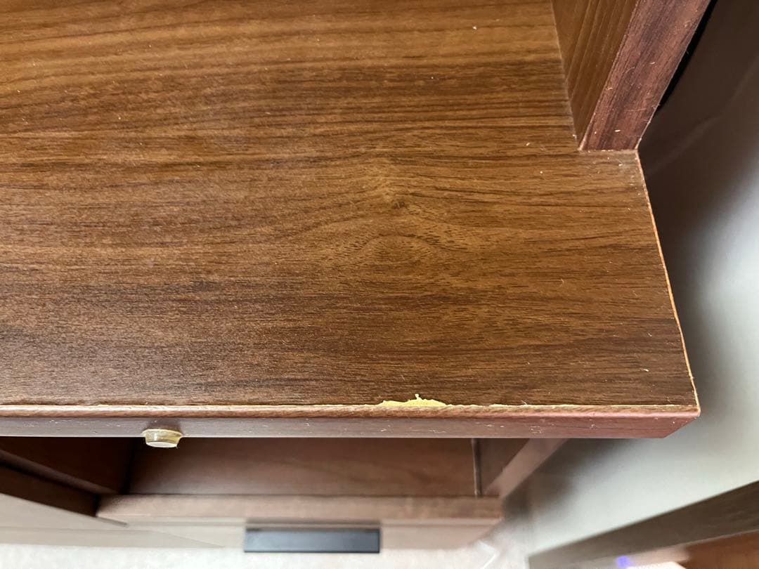 【5/19まで】ダークブラウン 食器棚　大川家具　東馬家具