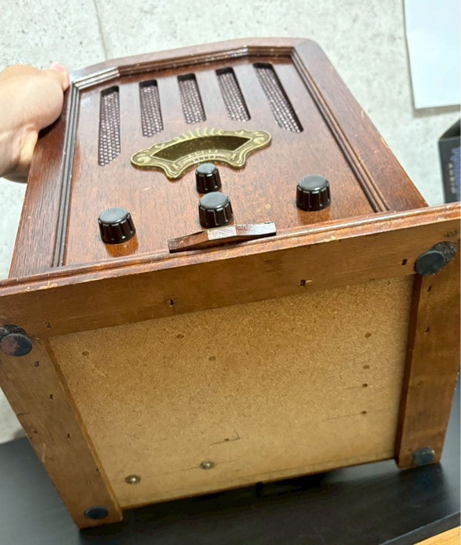 ラジオ　木製　アンティーク　ヴィンテージ