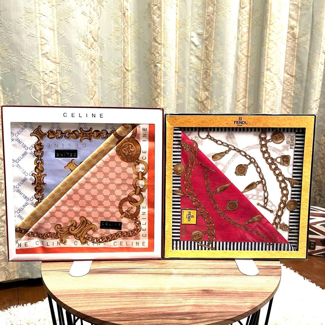 ✨新品✨CELINE セリーヌ（3枚） FENDI フェンディ（2枚）ハンカチ