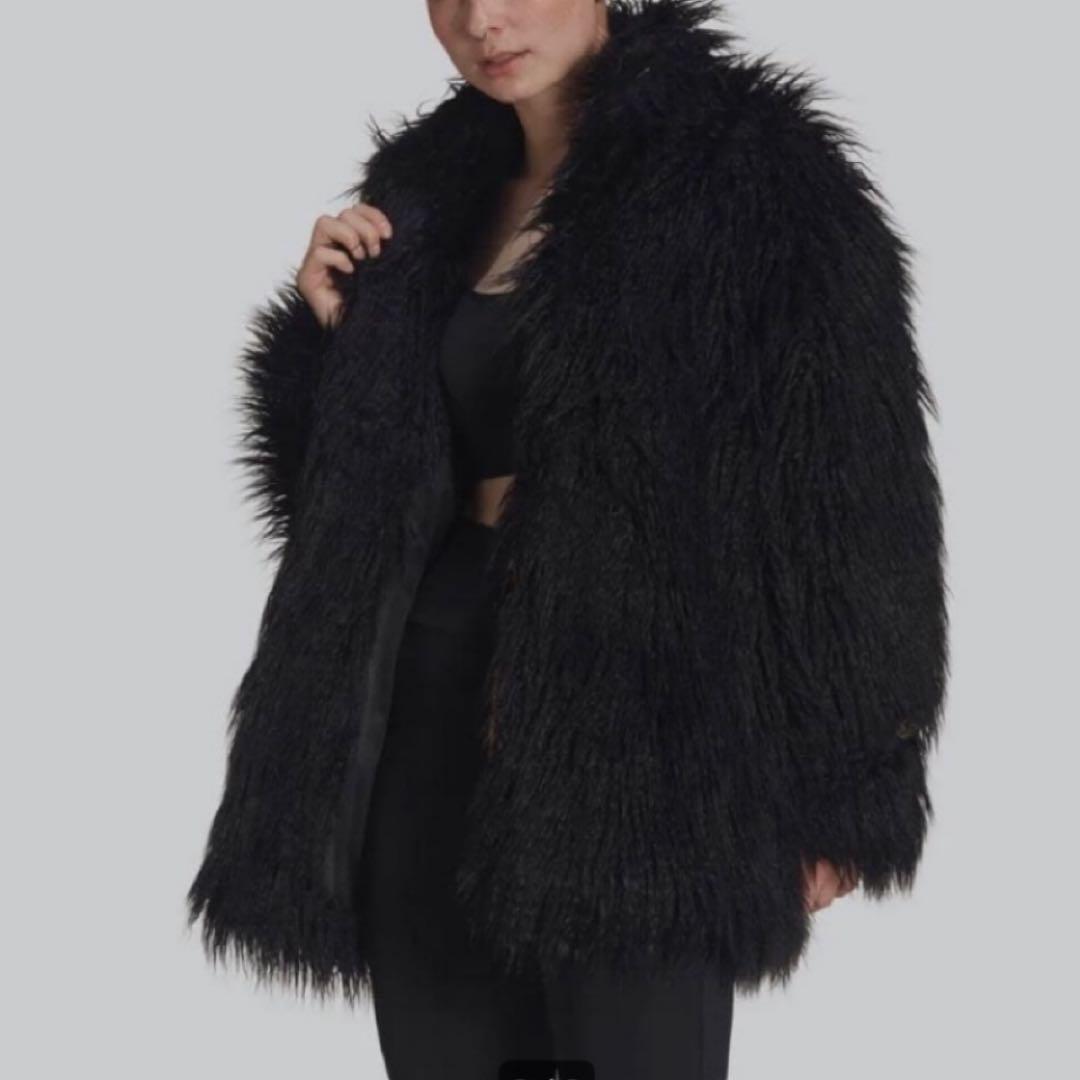 希少✨adidas Originals アディダス フェイク ファージャケット