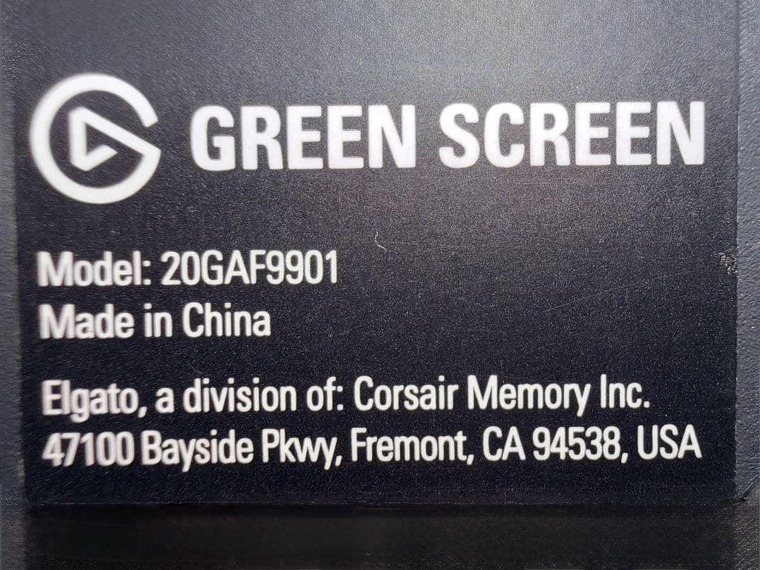 【美品】elgato 自立式グリーンスクリーン