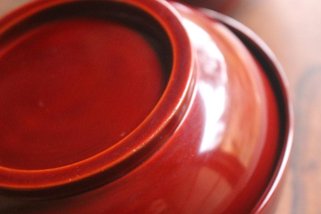 小傷あり！風情ある千筋糸目に極上桐花蒔絵の映えるお椀2点（検輪島塗懐石椀雑煮椀