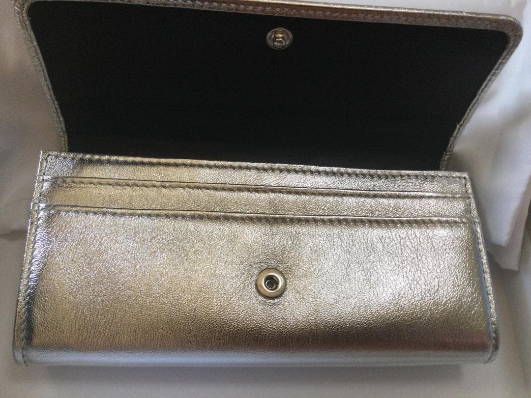 ジミーチュウ長財布シルバーJIMMY CHOO Nino Silver Mix