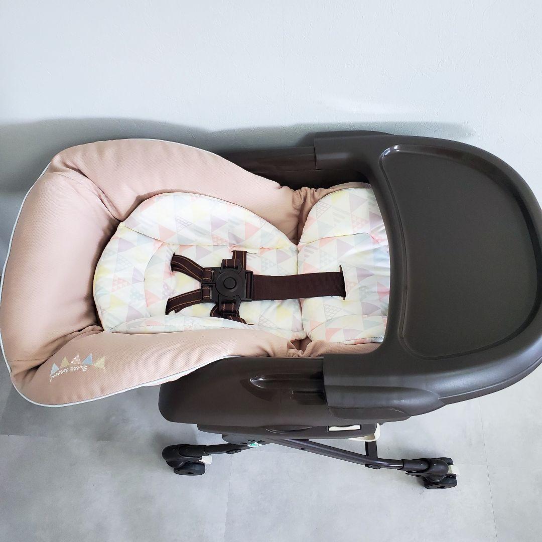 Combi コンビ ネムリラ4キャス ハイローチェア SWINGlotta 手動