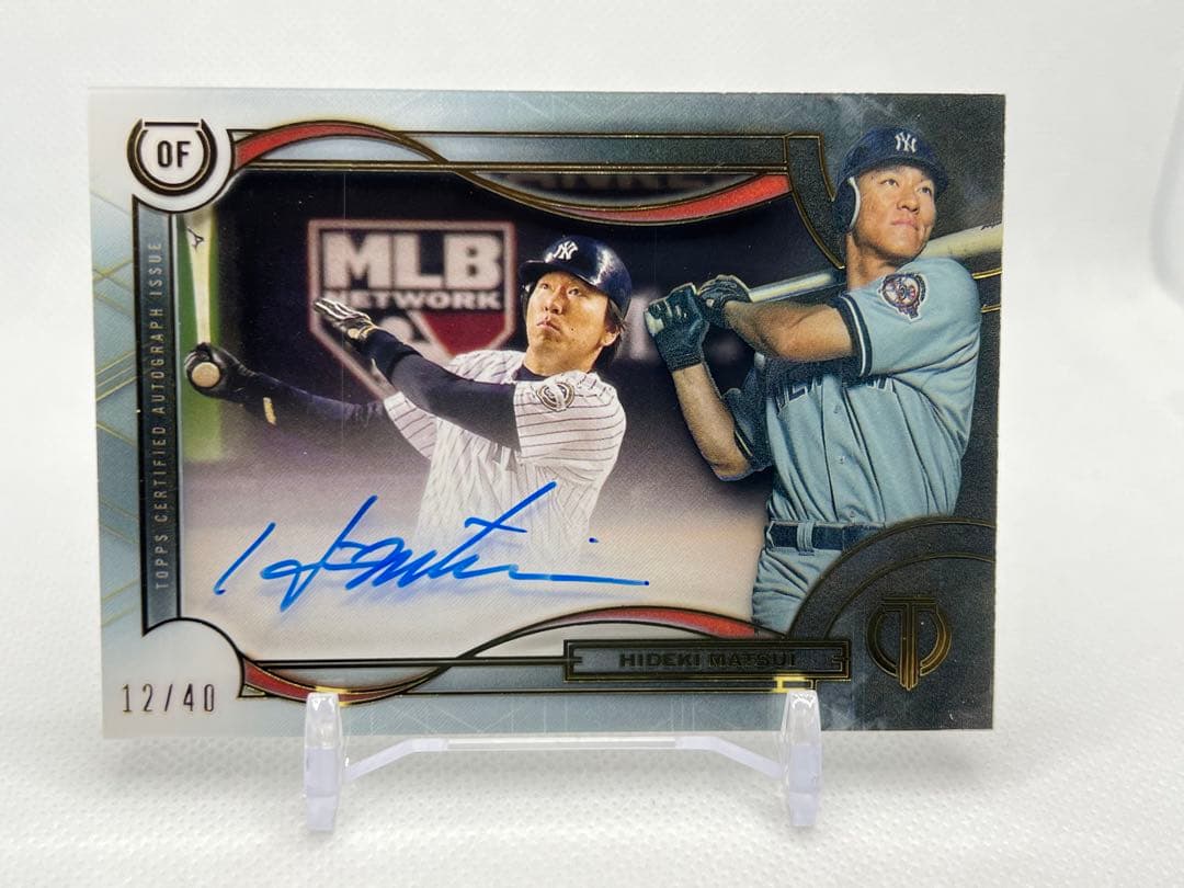 レア名シーン2019 Topps Tribute 40シリ 直筆サイン 松井秀喜