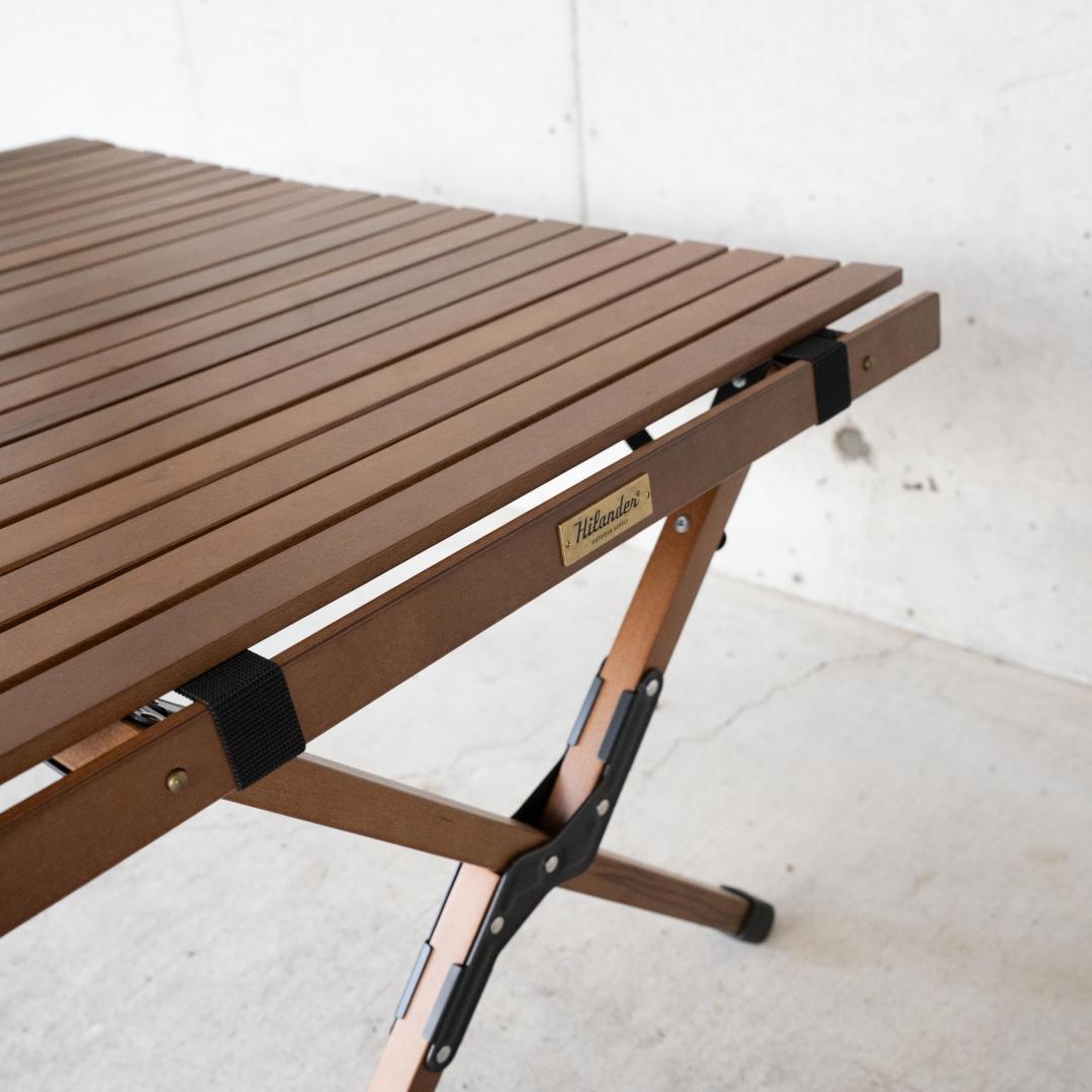 hilander ウッドロールトップテーブル90