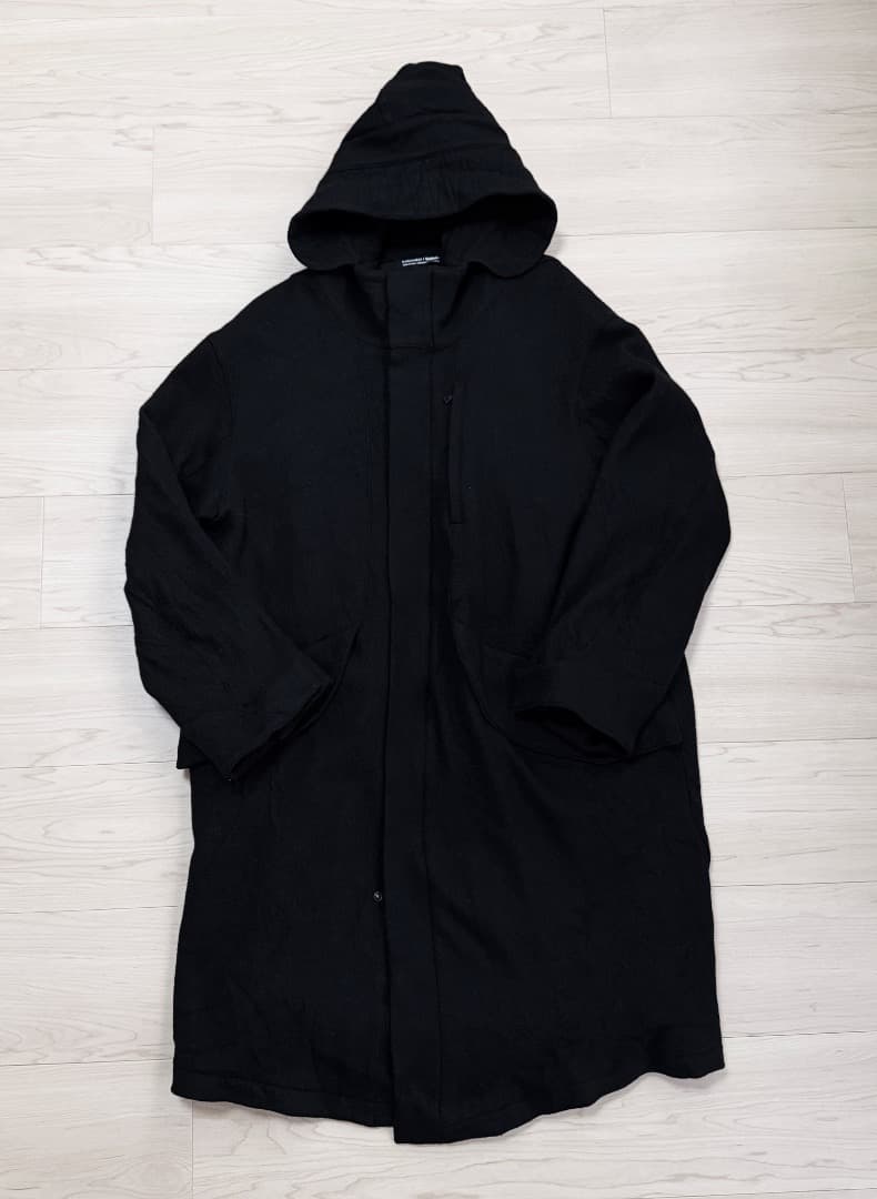 美品［icebreaker × Goldwin メリノウール コート 黒 M］