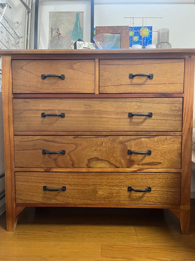 チェスト 木製 天然木 引出し AZUMAYA「ティンバー」｜PM-307