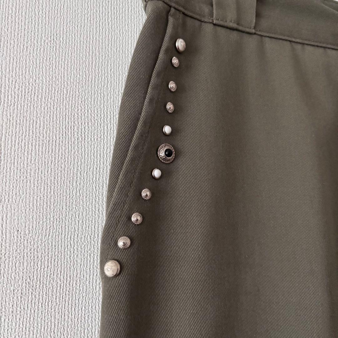 完売モデル TOGA × Dickies スタッズ ワイド パンツ