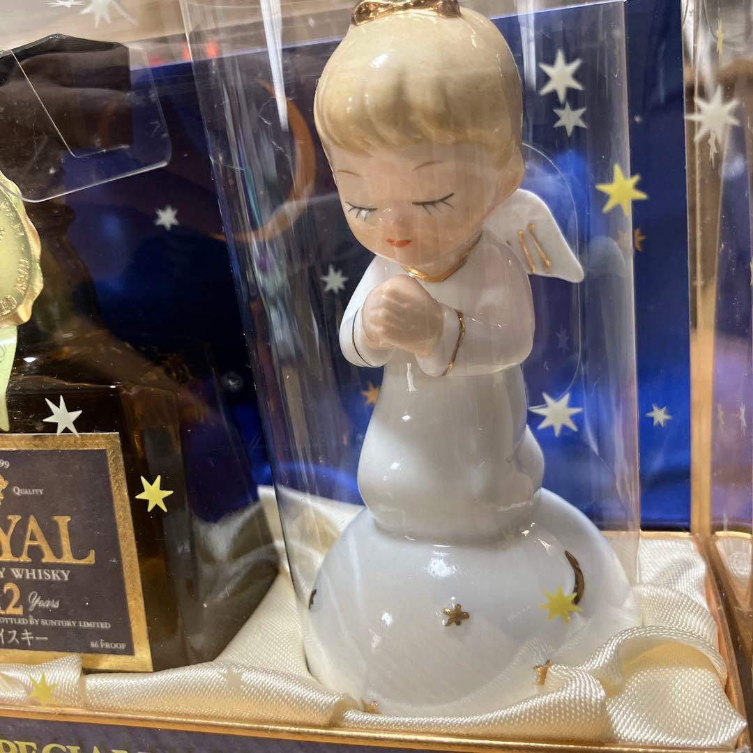 サントリーウイスキー ローヤルプレミアム12年 ミニチュア瓶 陶製天使付き