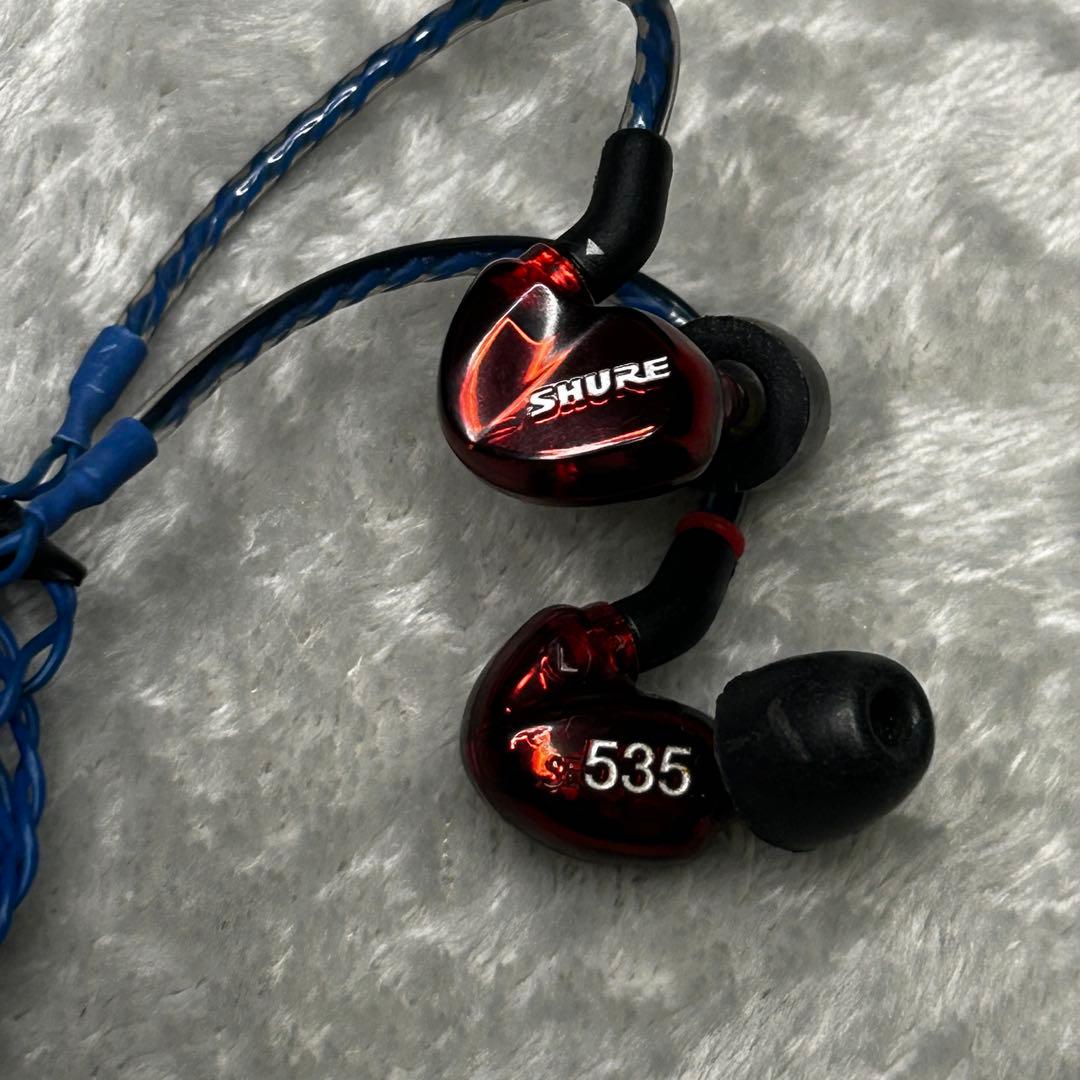 【名機】SHURE SE535LTD 高遮音性イヤホン リケーブル済（非純正）