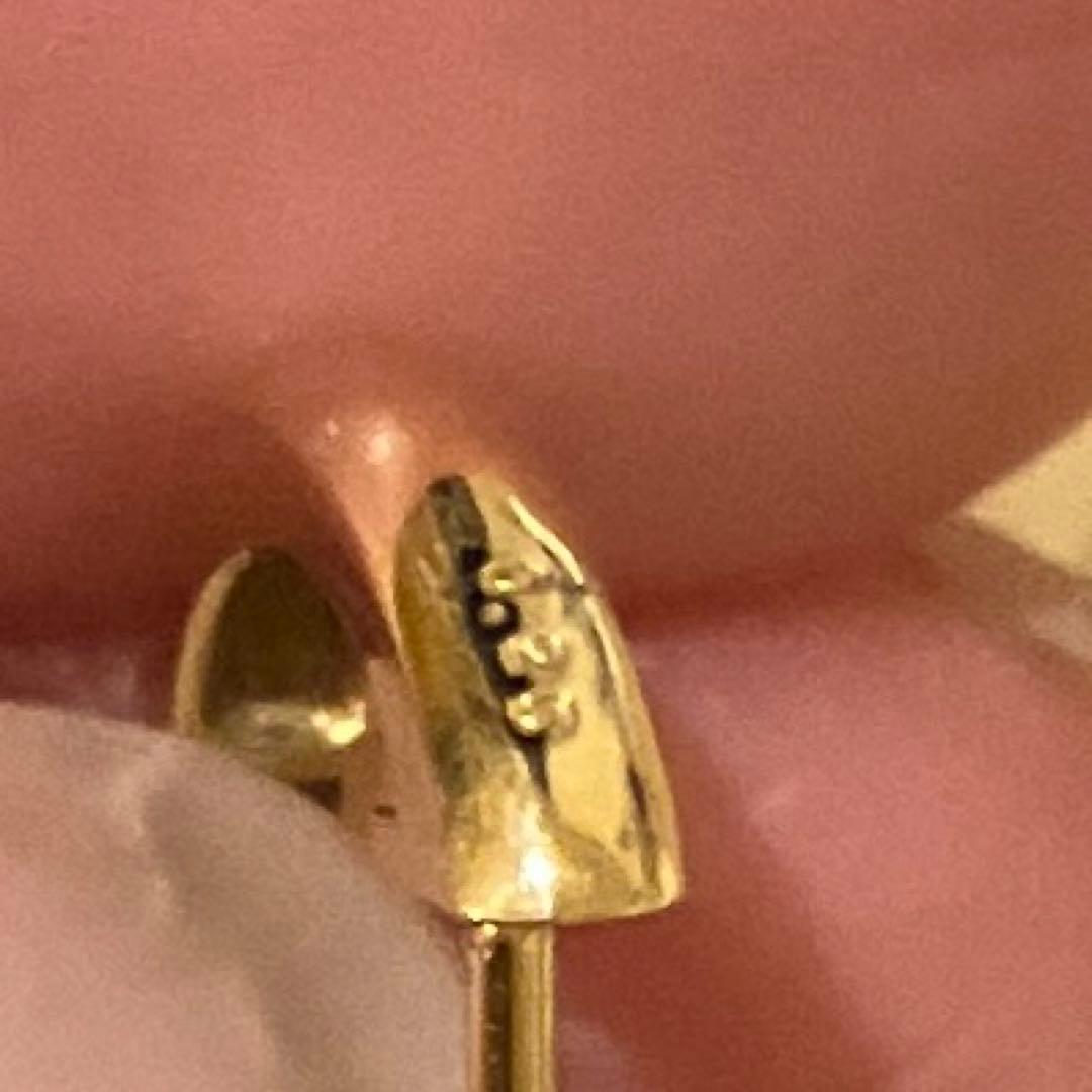 k18YG ダイヤモンド0.25ct 片耳　フープピアス