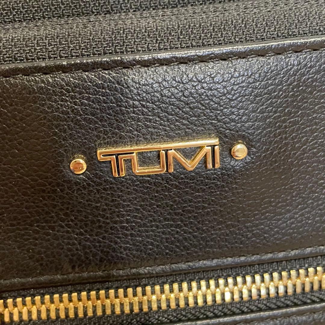 【美品】 TUMI トゥミ ハンドバッグ 2way レザー ショルダー ブラック