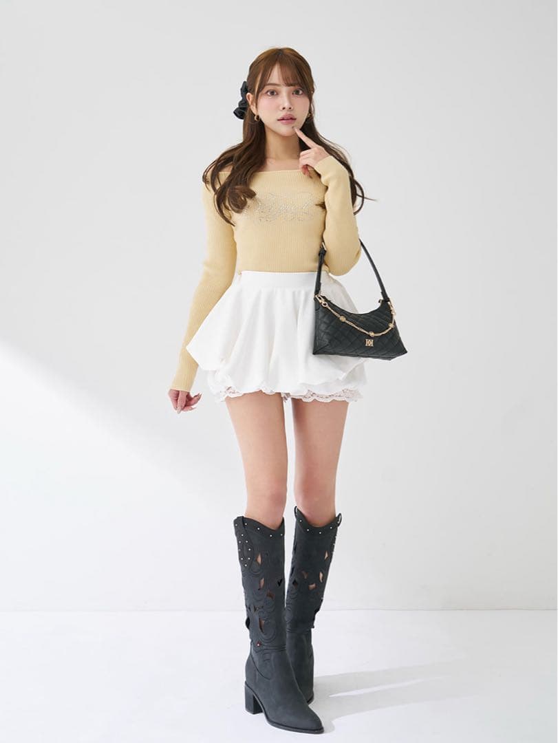 Darich ボリュームバルーンミニスカート F-Lサイズ